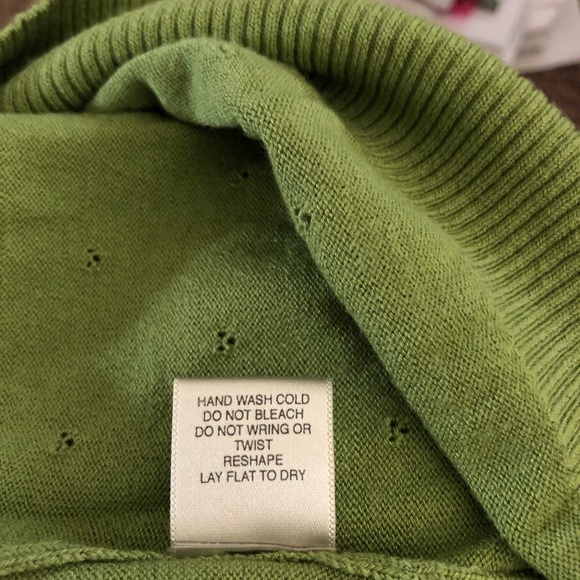 NWOT-Christopher & Banks Short Sleeve Green Top - Picture 8 of 8